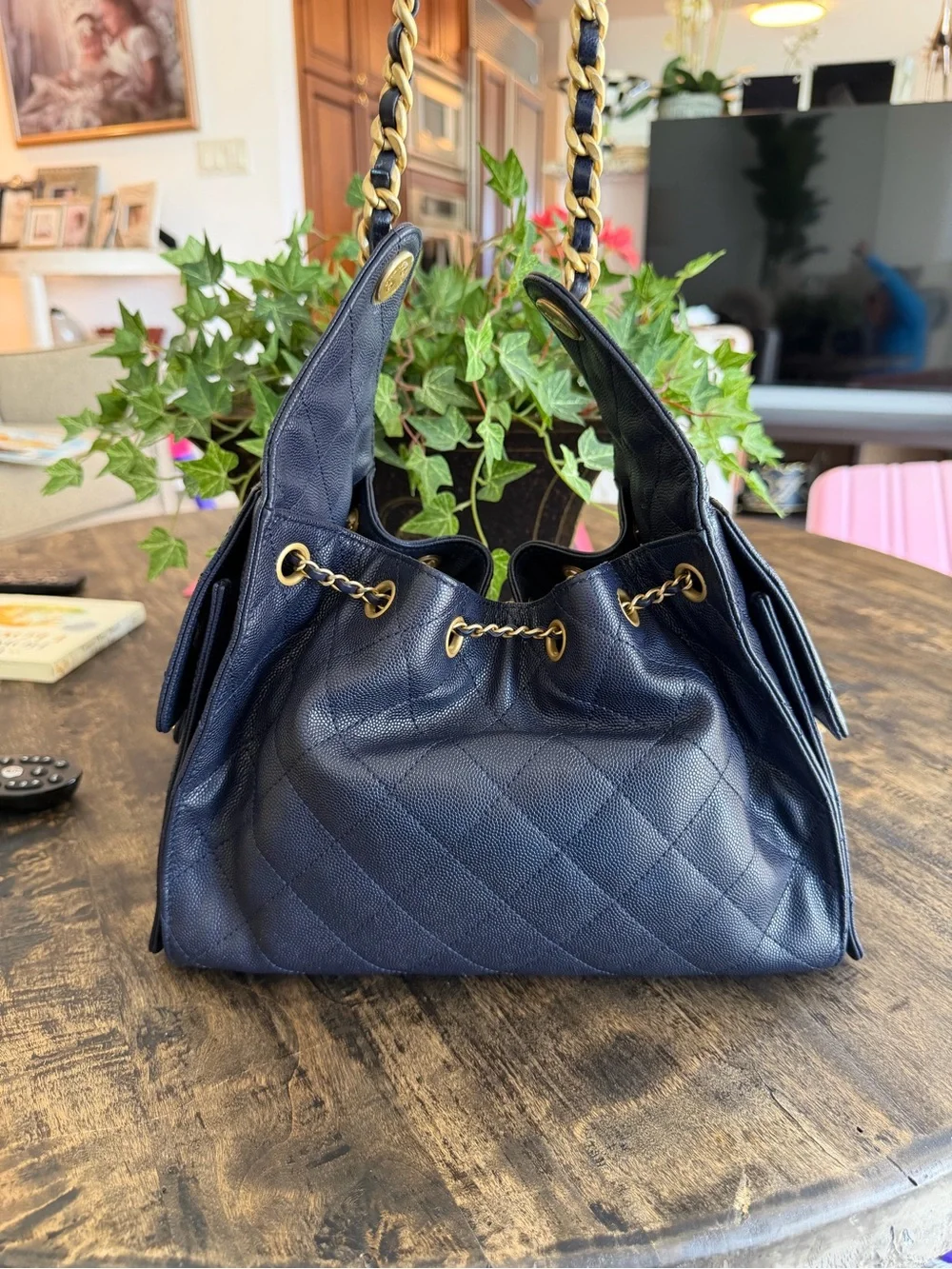 CHANEL classic navy